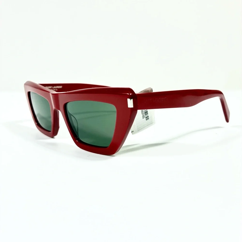 Saint Laurent 52mm Cat Eye Sunglasses Red SL 467 NEW
